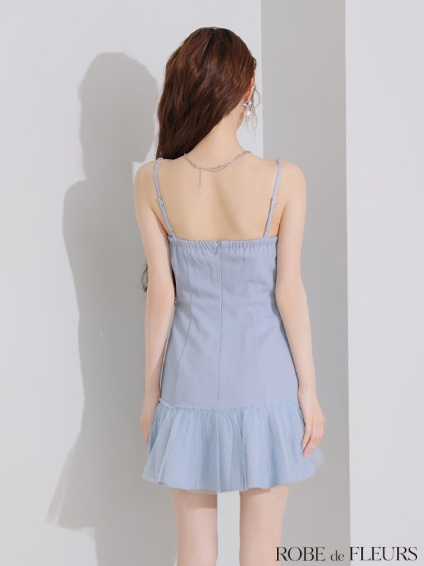 ブルー モデル：ももか　身長：156cm　着用サイズ：Sサイズ