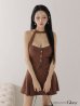 ブラウン　モデル：まおちゃる　身長：158cm　着用サイズ：Sサイズ
