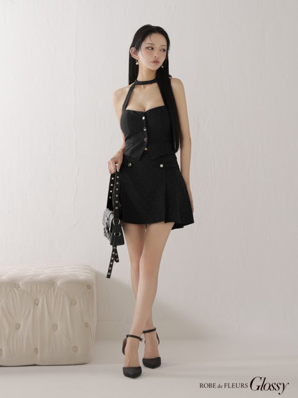 ブラック　モデル：まおちゃる　身長：158cm　着用サイズ：Sサイズ