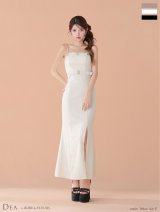 【予約商品/11月上旬発送予定】【DEA./ディア】サテン/ ベロア/ スリット/ キャミ/ ロングドレス/ キャバドレス long[OF08]