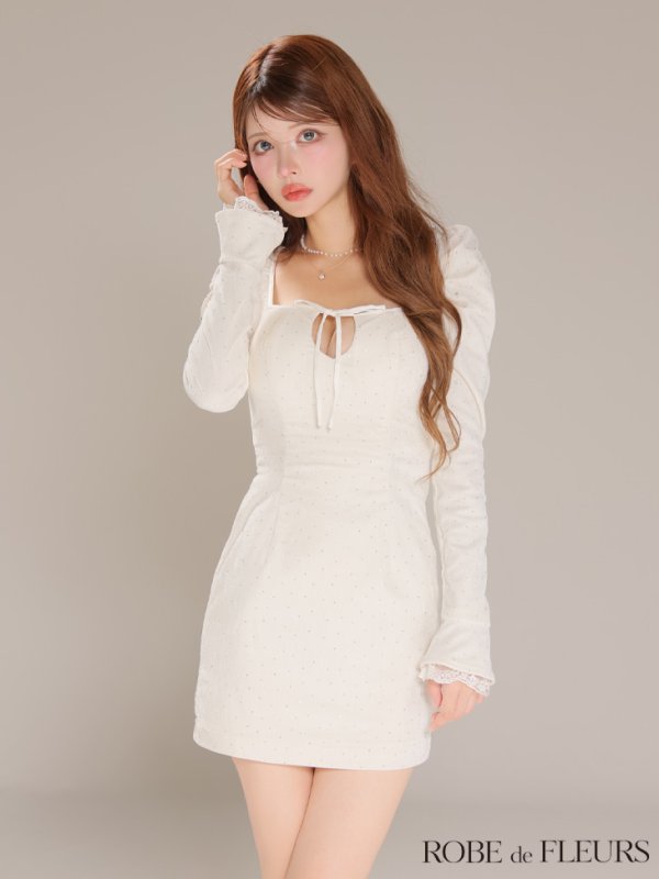 アイボリー　モデル：まりん　身長：164cm　着用サイズ：Sサイズ