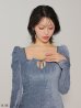 ブルー　モデル：りの　身長：157cm　着用サイズ：Sサイズ