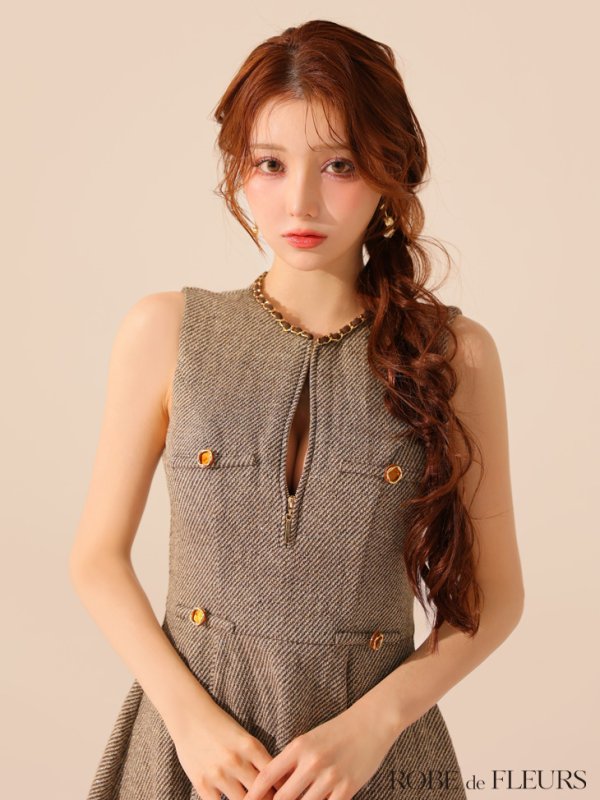 ブラウン　 モデル：ももか　身長：156cm　着用サイズ：Sサイズ