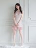 ピンクベージュ　モデル：羽澄まり　身長：166cm　着用サイズ：Sサイズ