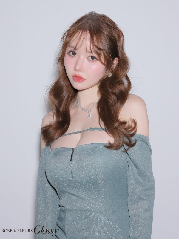 ブルーグレー　モデル：ゆめ　身長：160cm　着用サイズ：Sサイズ