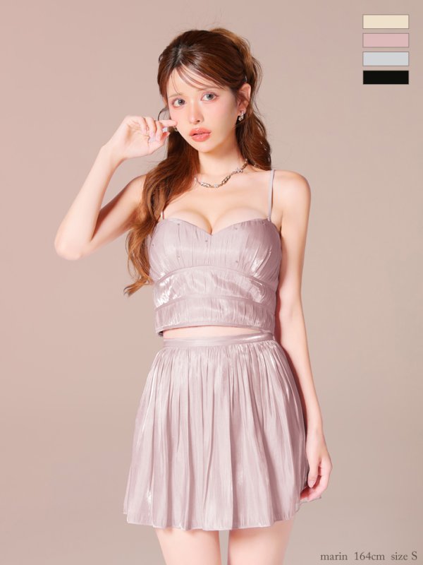 ピンク　モデル：まりん　身長：164cm　着用サイズ：Sサイズ