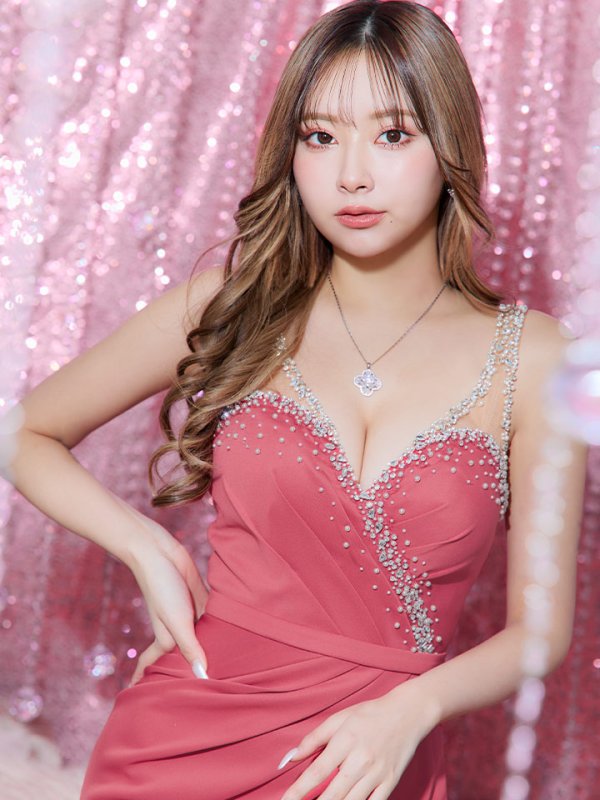 画像3: XSサイズあり【IRMA/イルマ】パール/ タック/ ワンカラー/ ノースリーブ/ シアー/ タイト/ ミニドレス/ キャバドレス【HC02】