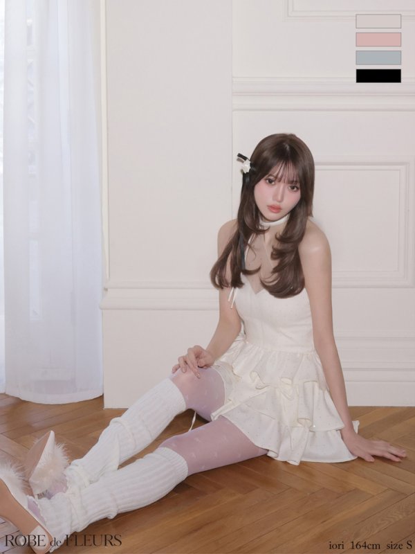 アイボリー　モデル：いおり　身長：164cm　着用サイズ：Sサイズ