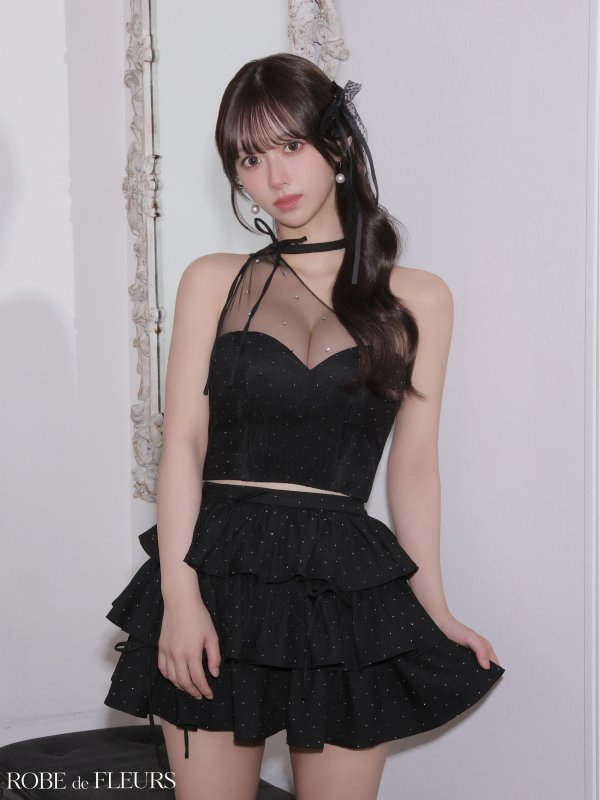 ブラック　モデル：にじほ　身長：160cm　着用サイズ：Sサイズ