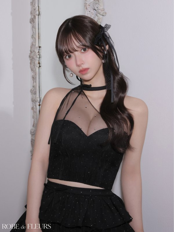 ブラック　モデル：にじほ　身長：160cm　着用サイズ：Sサイズ