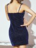 パープルネイビー モデル：如月れい　身長：156cm　着用サイズ：Sサイズ