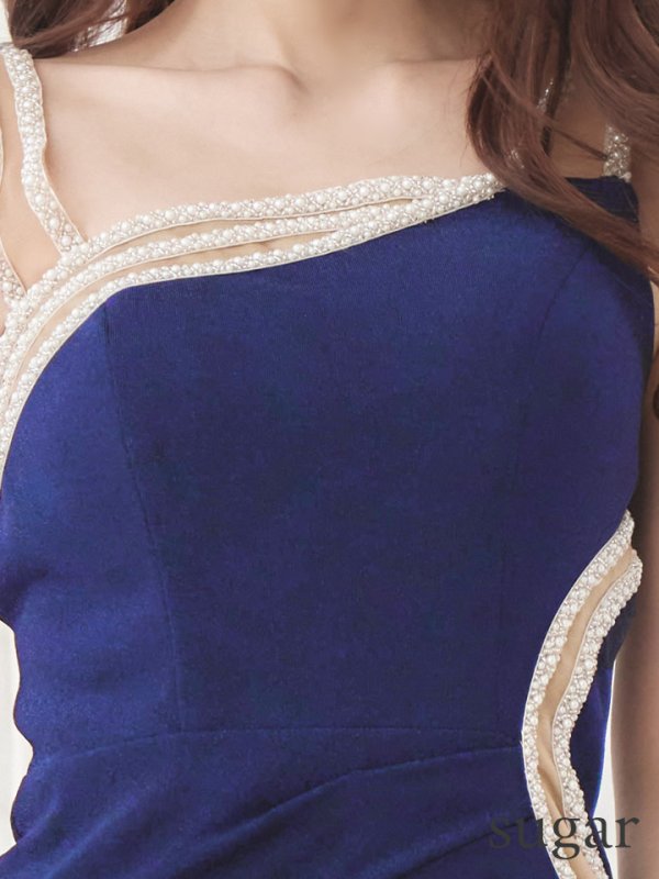 画像11: 【IRMA/イルマ】ワンカラー/ シアー/ タック/ ビジュー/ ノースリーブ/ タイト/ ミニドレス/ キャバドレス【HC02】