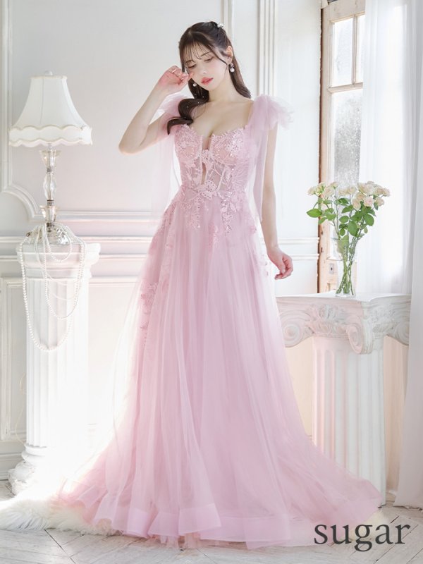 ピンクベージュ モデル:ゆめ 身長:160cm:Mサイズ