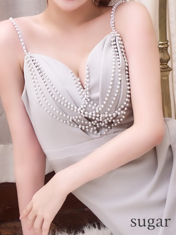 画像10: 【JEAN MACLEAN/ジャンマクレーン】 パール/ キャミソール/ タック/ ワンカラー/ タイト/  ロングドレス/ キャバドレスlong【HC02】