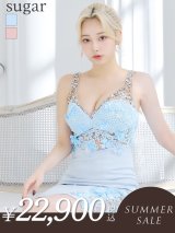 【サマーセール開催中！! 】XSサイズあり【IRMA/イルマ】ワンカラー/ フラワー刺繍/ シアー/ ノースリーブ/ タイト/ ミニドレス/ キャバドレス【HC02】