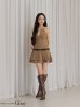 ベージュ　モデル：まおちゃる　身長：158cm　着用サイズ：Sサイズ
