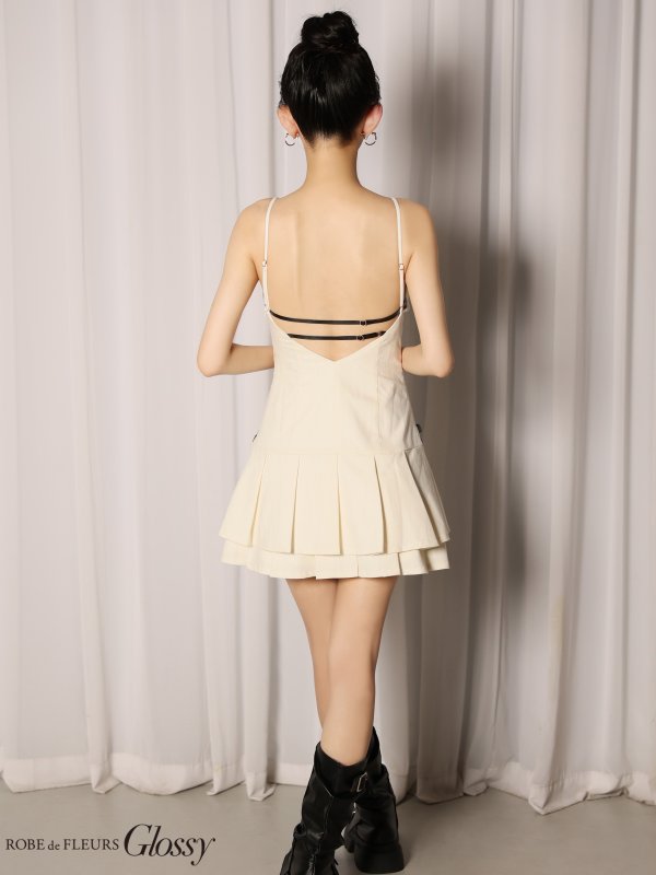 アイボリー　モデル：まおちゃる　身長：158cm　着用サイズ：Sサイズ