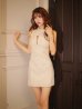 画像27: 【予約商品/10月下旬発送予定】XSサイズあり【ROBE de FLEURS/ローブドフルール】ビジュー/ バストジップ/ タイト/ ミニドレス/ キャバドレス[OF08]