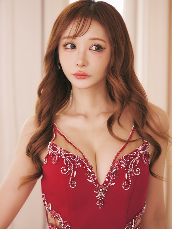 画像5: sugarオリジナルカラー・XSサイズあり【IRMA/イルマ】ワンカラー/ カットアウト/ シアー/ ビジュー/ ノースリーブ/ タイト/ ミニドレス/ キャバドレス【HC02】