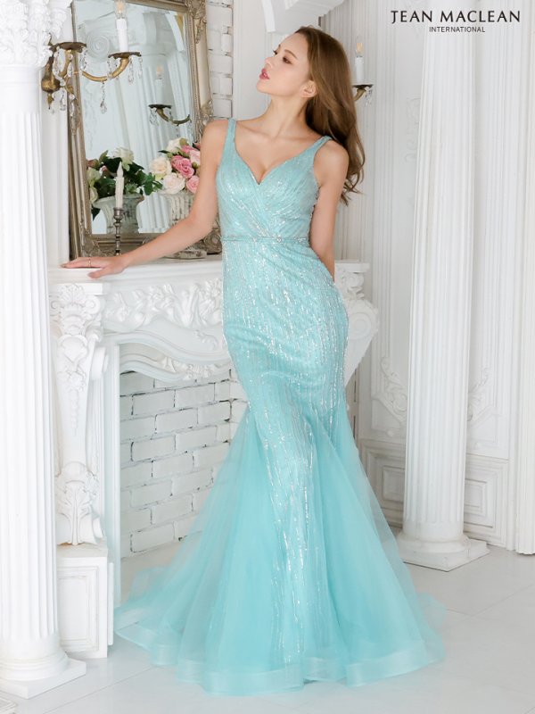 画像16: Lサイズあり【JEAN MACLEAN/ジャンマクレーン】スパンコール/ マーメイド/ ノースリーブ/ ビーズ刺繍/ ロングドレス/ キャバドレスlong【HC02】