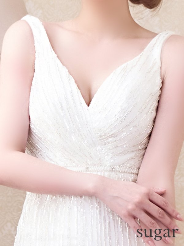 画像10: Lサイズあり【JEAN MACLEAN/ジャンマクレーン】スパンコール/ マーメイド/ ノースリーブ/ ビーズ刺繍/ ロングドレス/ キャバドレスlong【HC02】