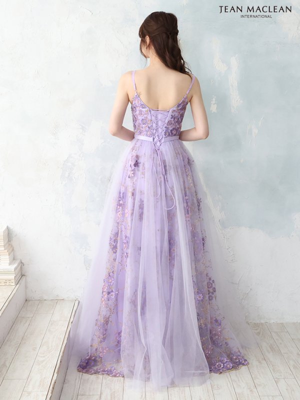 画像5: Lサイズあり【JEAN MACLEAN/ジャンマクレーン】ノースリーブ/ フラワー刺繍/ チュール/ レース/ Aライン/ フレア/ プリンセスロング/ ロングドレス/ キャバドレス long【HC02】