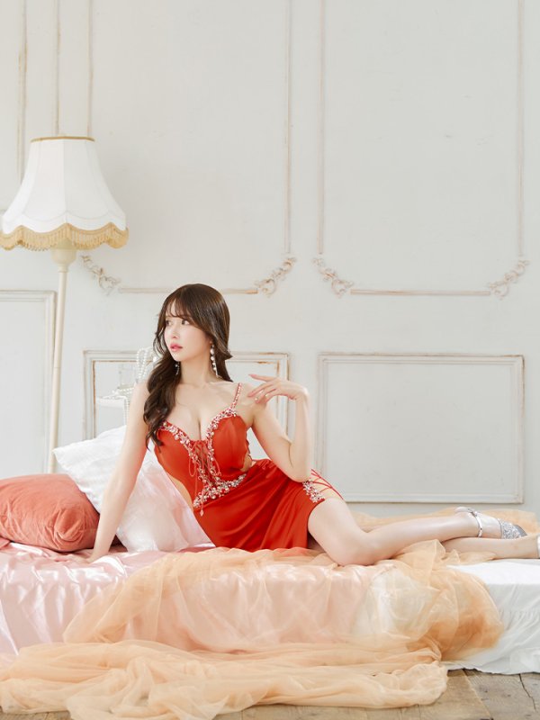 画像4: sugarオリジナルカラー・XSサイズあり【IRMA/イルマ】ワンカラー/ カットアウト/ シアー/ ビジュー/ キャミソール/ タイト/ ミニドレス/ キャバドレス【HC02】