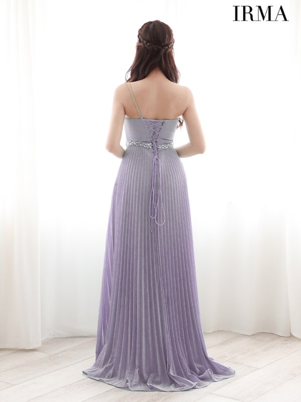 画像20: Lサイズあり【IRMA/イルマ】ビジュー/ ワンカラー/ ラメニット/ Aライン/ フレア/ プリーツ/ ロングドレス/ キャバドレス long【HC02】