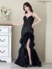 ブラック モデル：ゆめ　身長：160cm　着用サイズ：Mサイズ