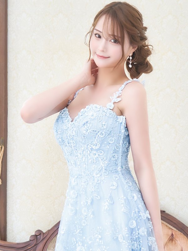 画像9: Lサイズあり【JEAN MACLEAN/ジャンマクレーン】フラワー刺繍/ スパンコール/ レース/ ノースリーブ/ Aライン/ フレア/ ロング/ キャバドレス long【HC02】