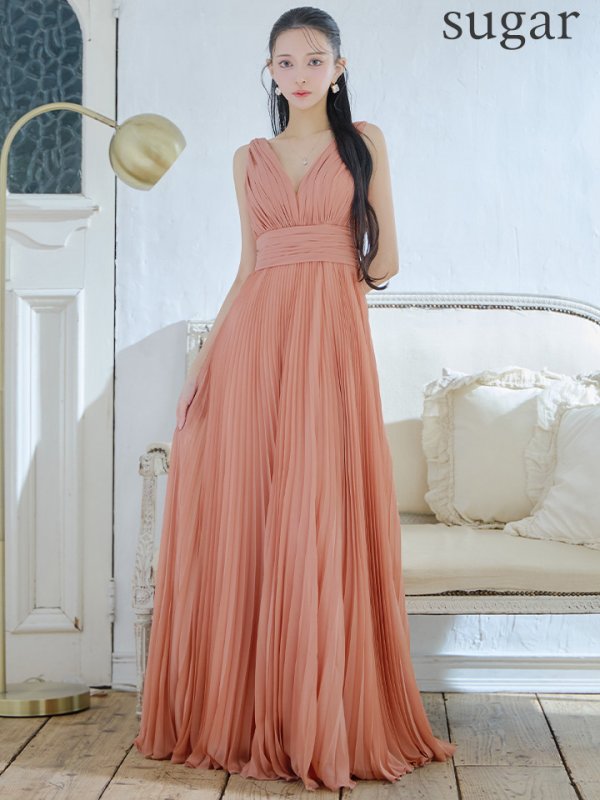 ピンクベージュ モデル:まおちゃる 身長:158cm 着用サイズ:Mサイズ