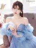 ブルー  モデル：ゆめ　身長：160cm:Mサイズ