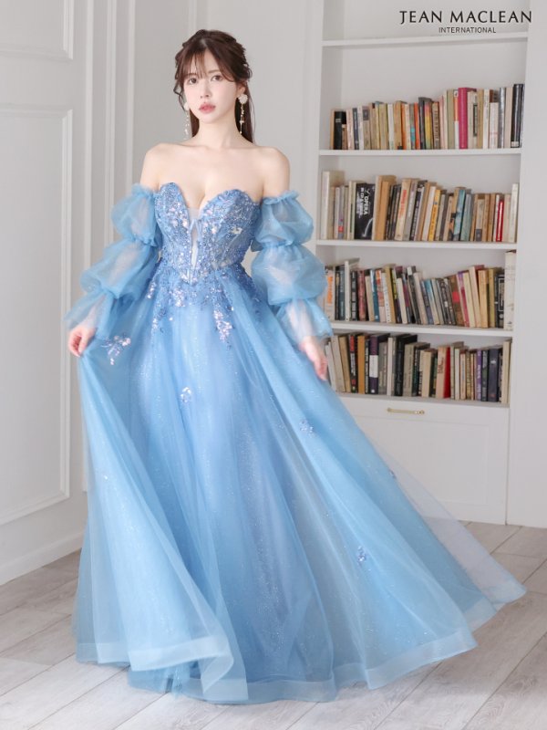 ブルー  モデル:ゆめ 身長:160cm:Mサイズ