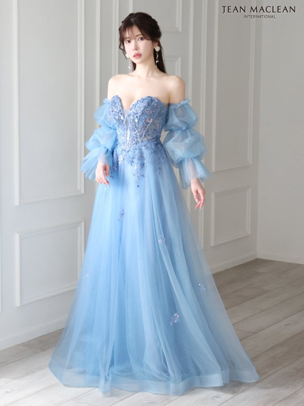 ブルー  モデル:ゆめ 身長:160cm:Mサイズ