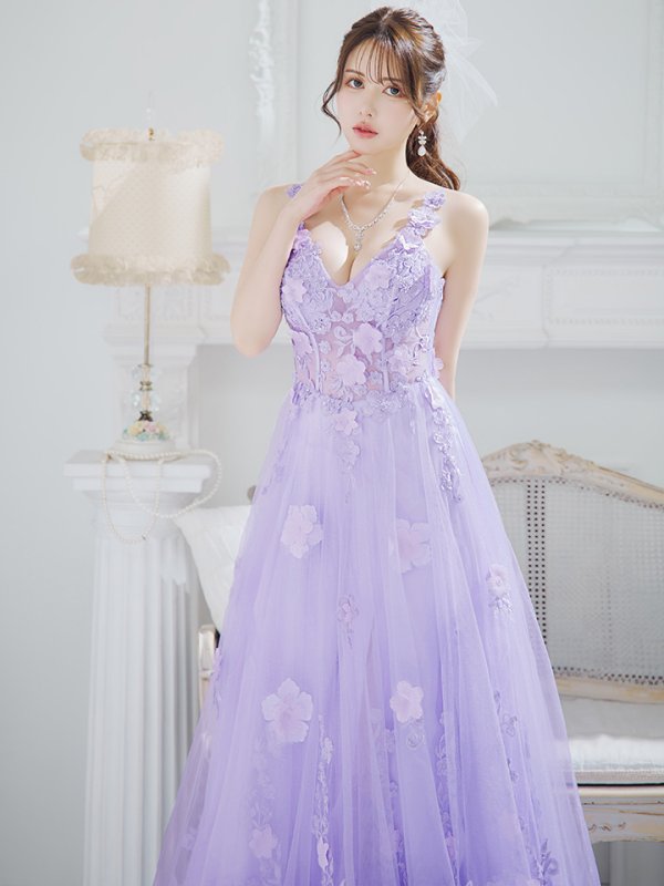 ラベンダー モデル:ゆめ 身長:160cm 着用サイズ:Mサイズ