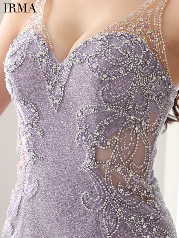 画像6: sugarオリジナルカラー・XSサイズあり【IRMA/イルマ】ビジュー/ シアー/ ラメニット/ ノースリーブ/ タイト/ ミニドレス/ キャバドレス【HC02】