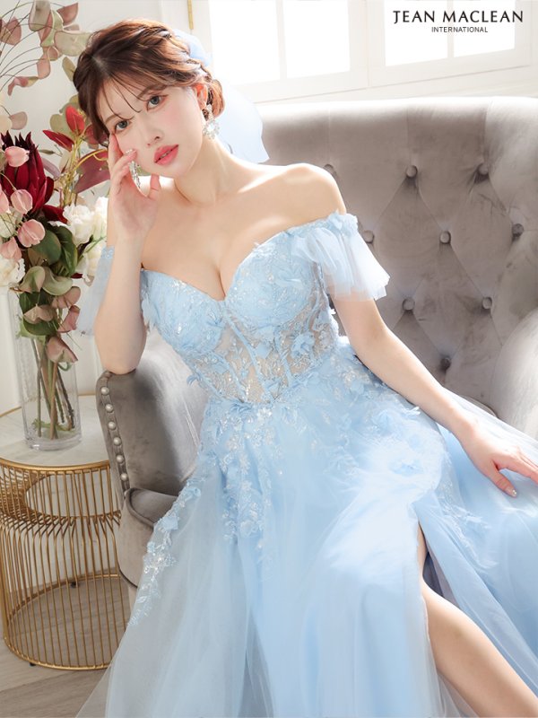 ブルー モデル:ゆめ 身長:160cm 着用サイズ:Mサイズ