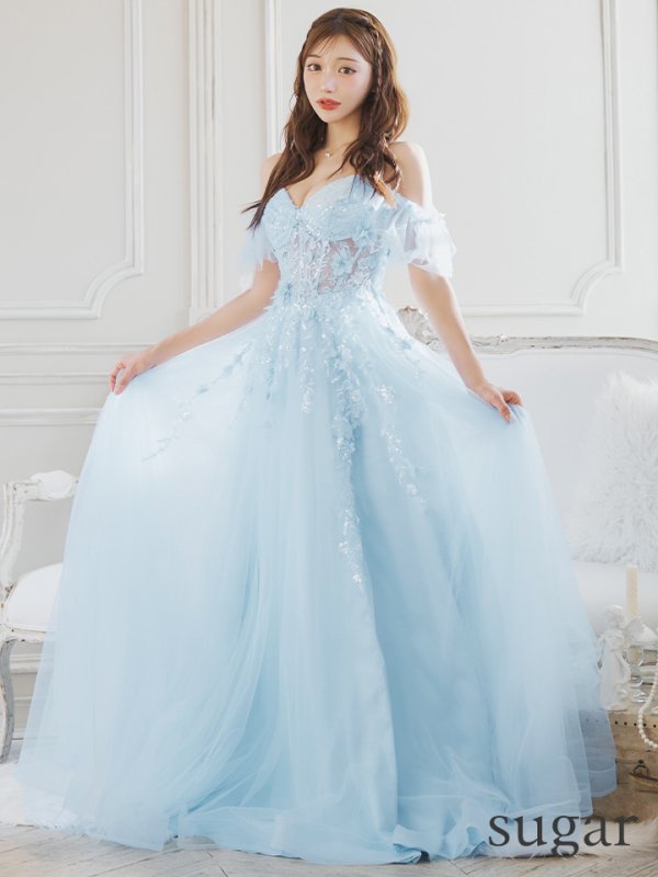 ブルー モデル:明日花キララ 身長:162cm 着用サイズ:Mサイズ