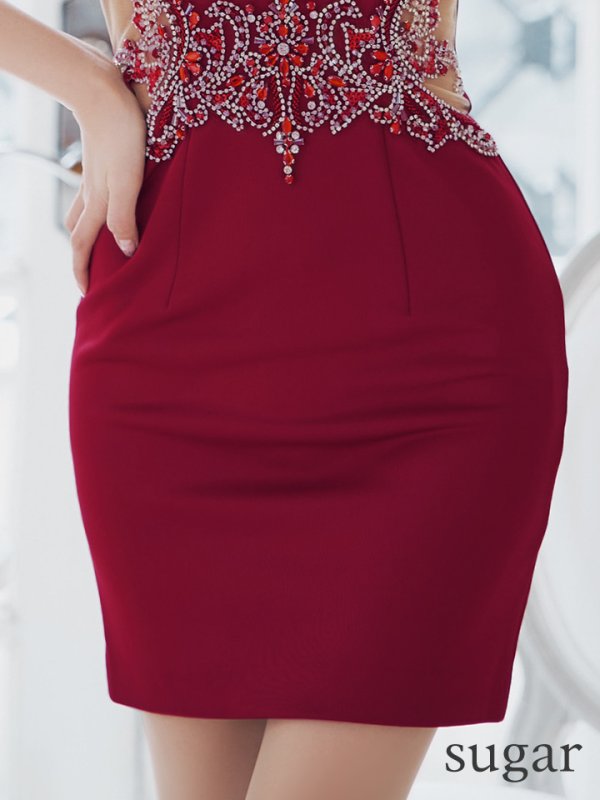 画像11: XSサイズあり【IRMA/イルマ】ビジュー/ 刺繍/ キャミソール/ シアー/ タイト/ ミニドレス/ キャバドレス【HC02】