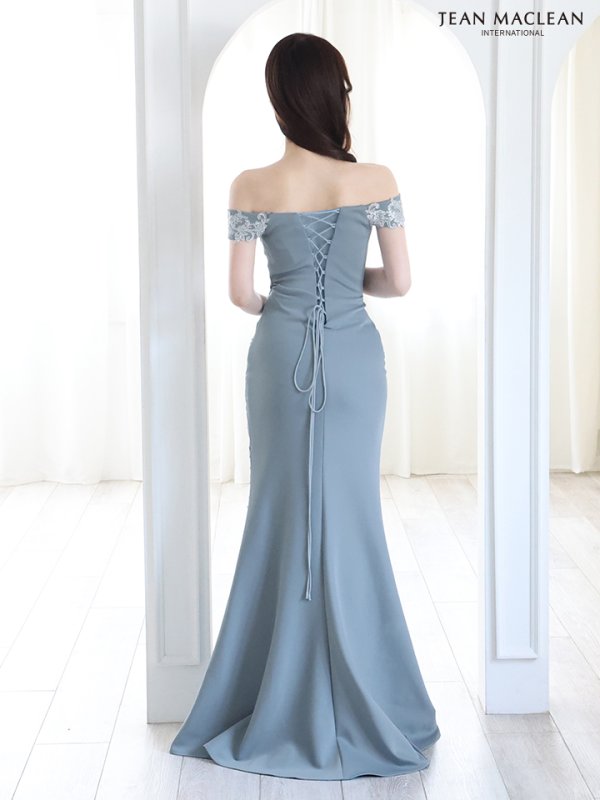 画像5: 【JEAN MACLEAN/ジャンマクレーン】オフショルダー/ 刺繍/ ビジュー/ スリット/ マーメイド/ ロングドレス/ キャバドレスlong【HC02】