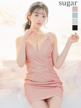 XSサイズあり【IRMA/イルマ】ラメ/ ビジュー/ タック/ ノースリーブ/ カットアウト/ タイト/ ミニドレス/ キャバドレス[OF2A]【一部予約商品/5月下旬-6月上旬発送予定】