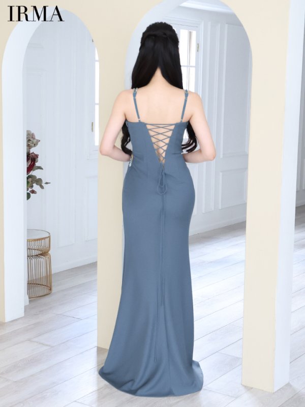 ブルーグレー モデル:まおちゃる 身長:158cm 着用サイズ:Sサイズ