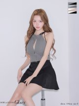 【予約商品/3月上旬発送予定】XSサイズあり【ROBE de FLEURS/ローブドフルール】バイカラー/ アメスリ/ ストレッチ/ セットアップ/ ミニドレス/ キャバドレス[OF08]