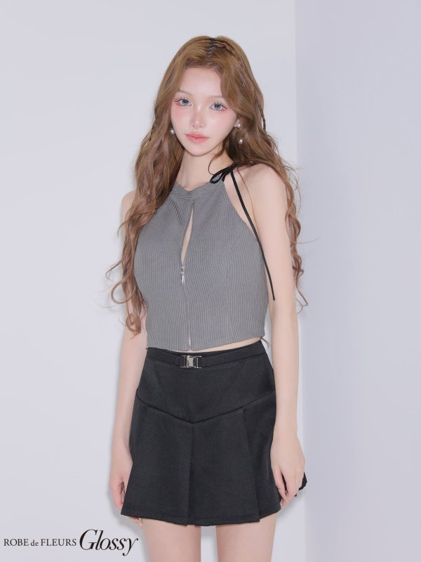 グレーxブラック　モデル：しおん　身長：158cm　着用サイズ：Sサイズ