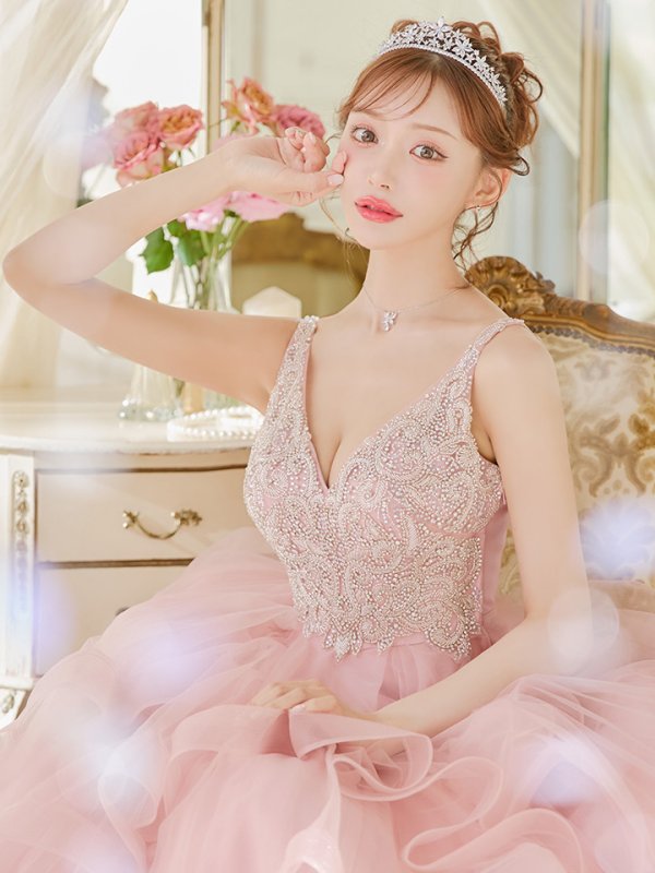 ピンク モデル:明日花キララ 身長:162cm 着用サイズ:Sサイズ