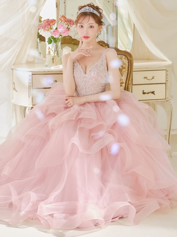 ピンク モデル:明日花キララ 身長:162cm 着用サイズ:Sサイズ