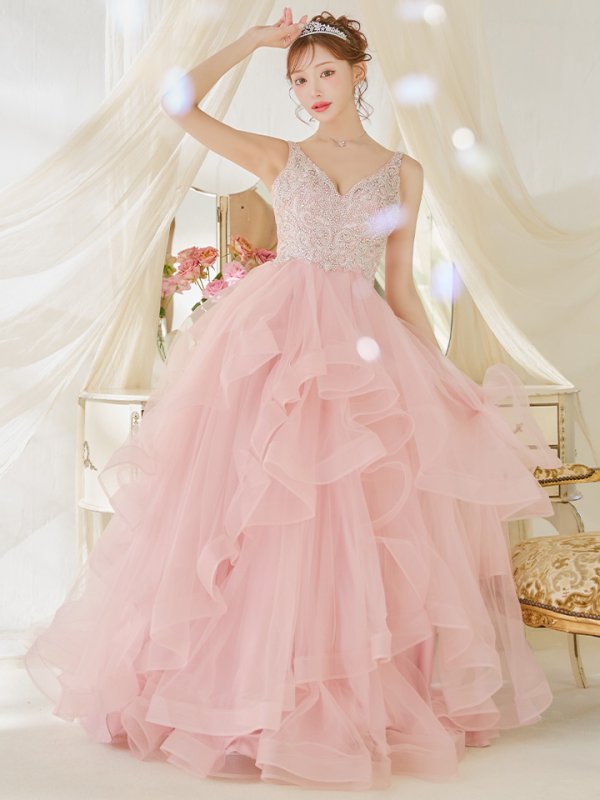 ピンク モデル:明日花キララ 身長:162cm 着用サイズ:Sサイズ