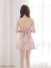 ピンクベージュ　モデル：羽澄まり　身長：158cm　着用サイズ：Sサイズ