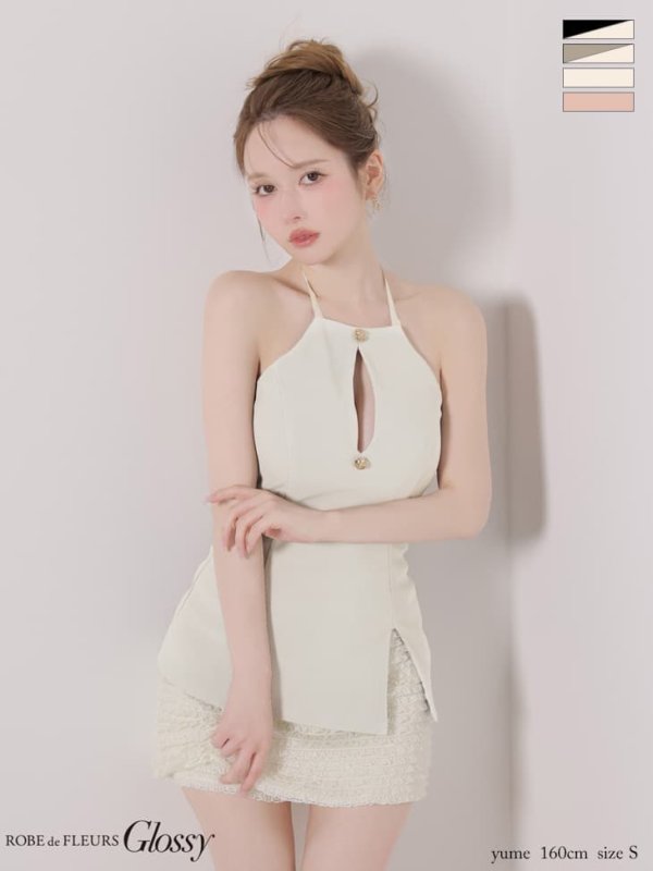 アイボリー　モデル：ゆめ　身長：160cm　着用サイズ：Sサイズ