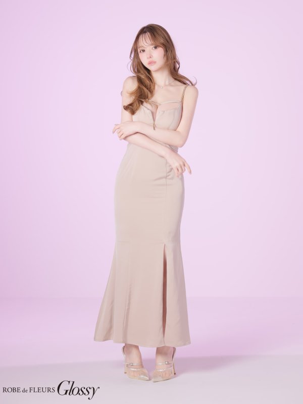 グレージュ　モデル：ゆめ　身長：160cm　着用サイズ：Sサイズ